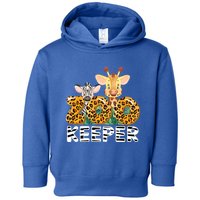 Zoo Keeper Funny Jungle Safari Wild Print Savanna Matching Cute Gift Toddler Hoodie