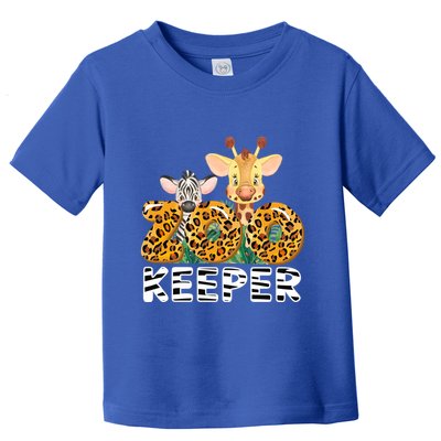 Zoo Keeper Funny Jungle Safari Wild Print Savanna Matching Cute Gift Toddler T-Shirt