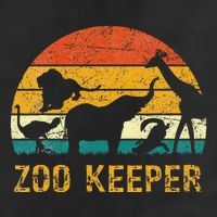 Zoo Keeper Funny Halloween Costume 7 Panel Mesh Trucker Snapback Hat