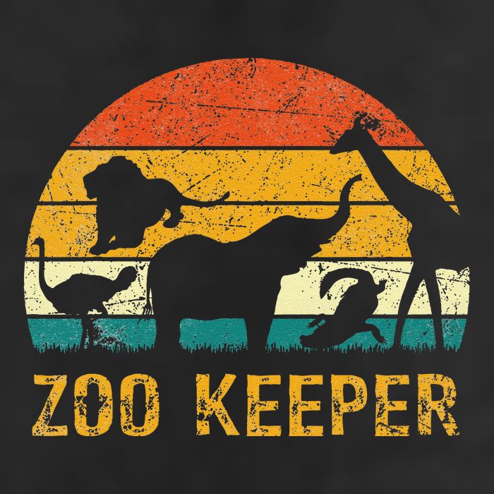 Zoo Keeper Funny Halloween Costume 7 Panel Mesh Trucker Snapback Hat