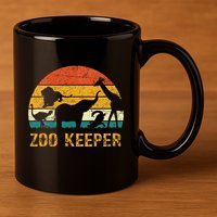 Zoo Keeper Funny Halloween Costume 11oz C Handle Ceramic Mug