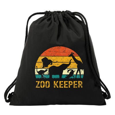 Zoo Keeper Funny Halloween Costume Drawstring Bag