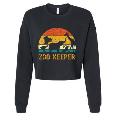 Zoo Keeper Funny Halloween Costume Cropped Pullover Crew
