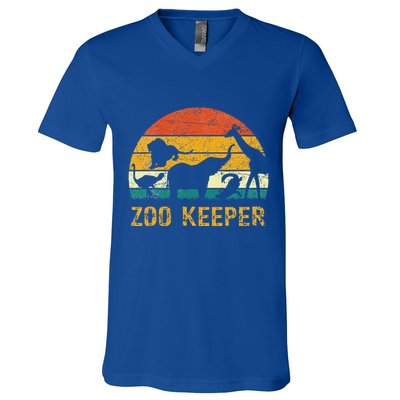 Zoo Keeper Funny Halloween Costume V-Neck T-Shirt