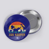 Zoo Keeper Funny Halloween Costume Button