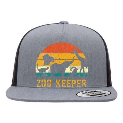 Zoo Keeper Funny Halloween Costume Flat Bill Trucker Hat