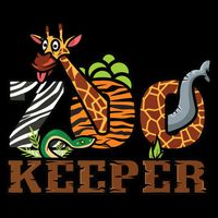 Zoo Keeper Funny Jungle Safari Animal Lover Gift Men Women V-Neck T-Shirt