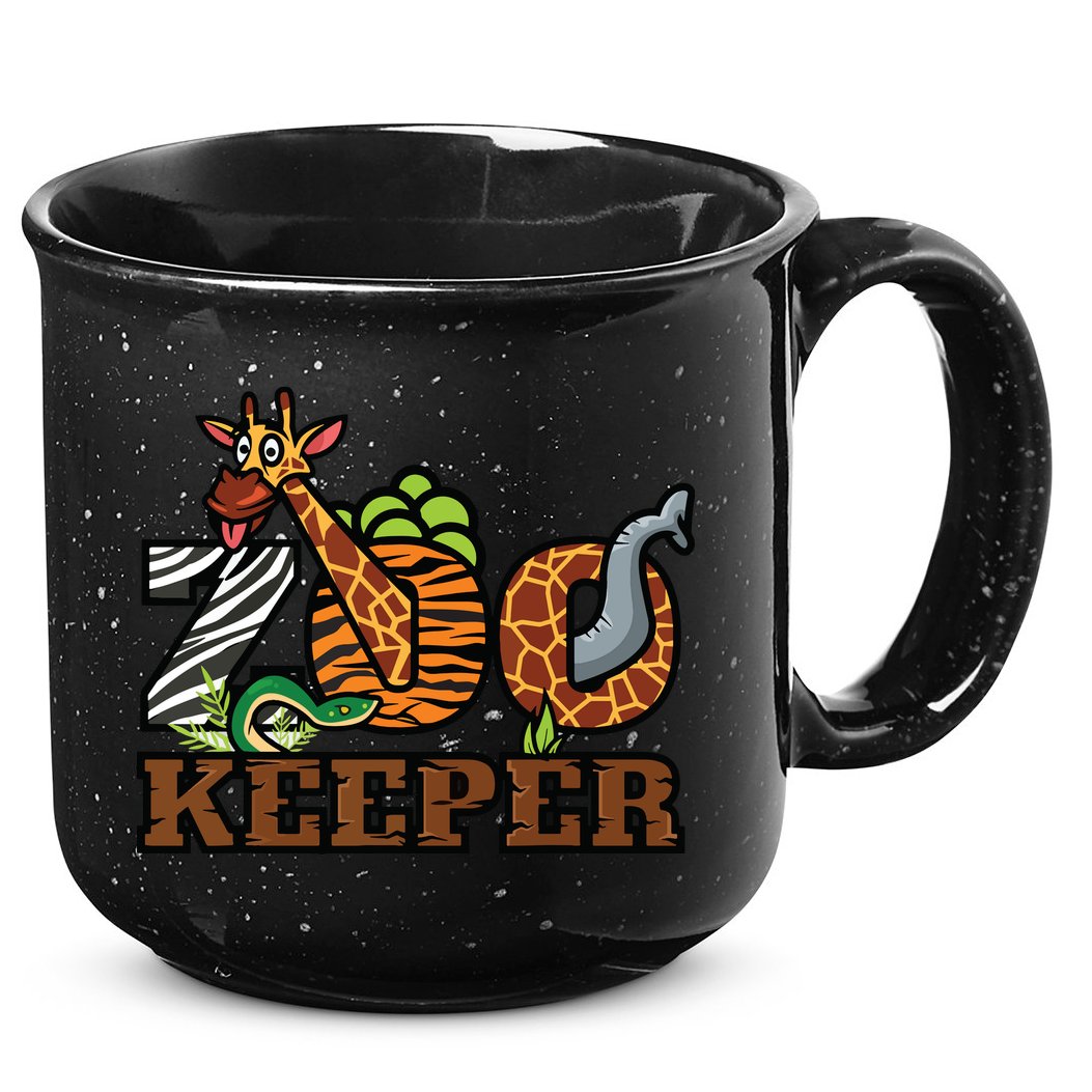 Zoo Keeper Funny Jungle Safari Animal Lover Gift Men Women 15oz Campfire Ceramic Mug
