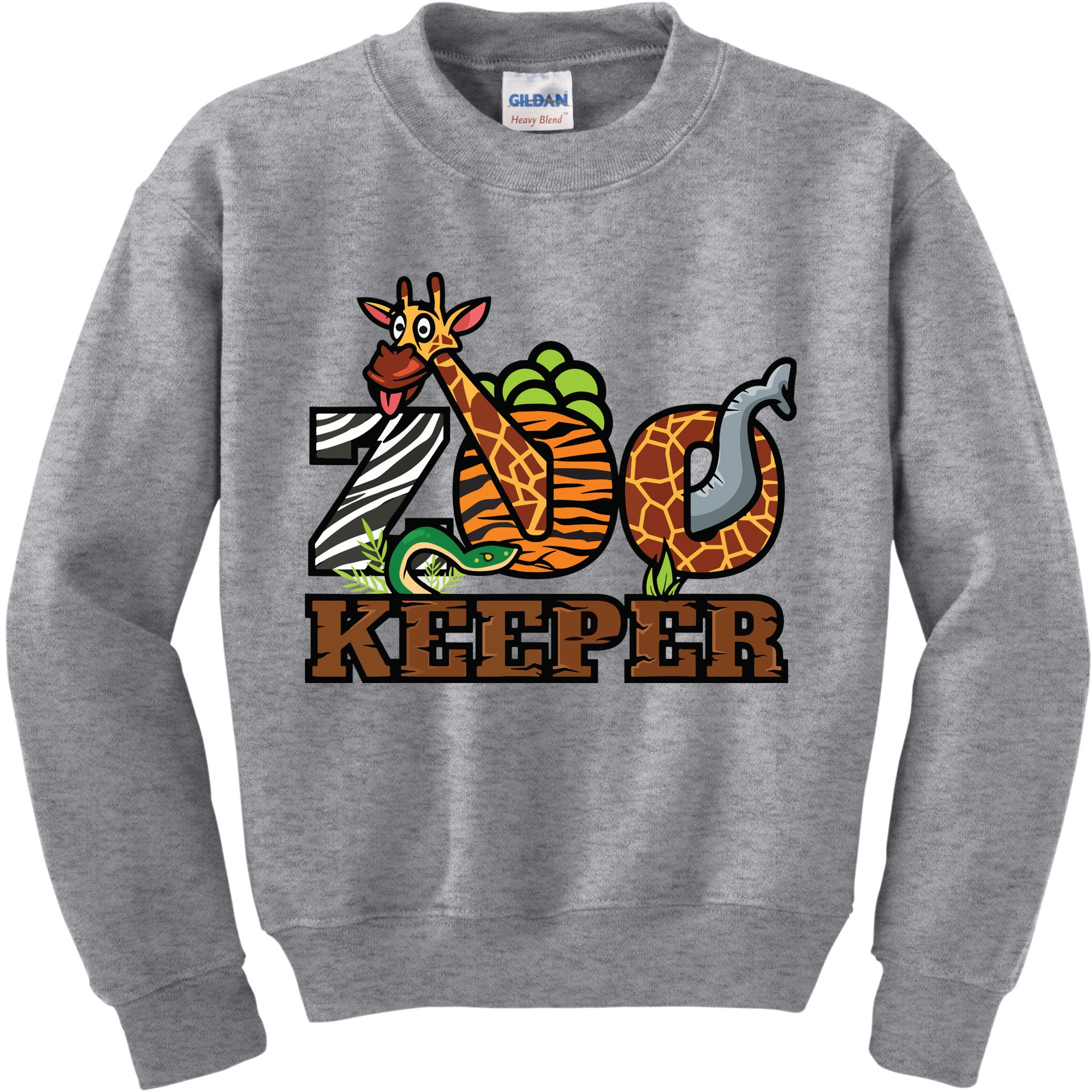 Zoo Keeper Funny Jungle Safari Animal Lover Gift Men Women Kids Sweatshirt
