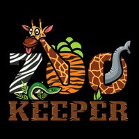 Zoo Keeper Funny Jungle Safari Animal Lover Gift Meaningful Gift 7-Panel Snapback Hat