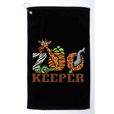 Zoo Keeper Funny Jungle Safari Animal Lover Gift Meaningful Gift Golf Towel