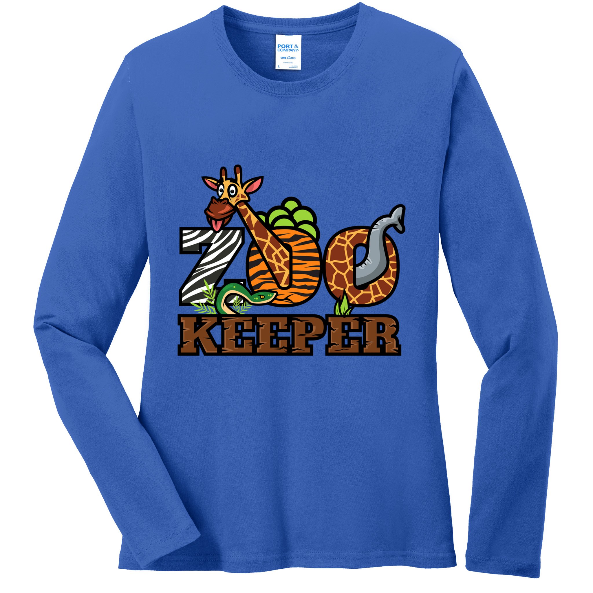 Zoo Keeper Funny Jungle Safari Animal Lover Gift Meaningful Gift Ladies Long Sleeve Shirt