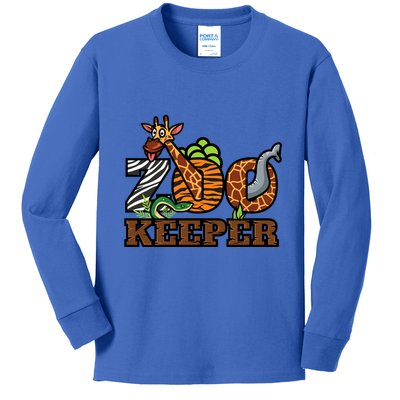 Zoo Keeper Funny Jungle Safari Animal Lover Gift Meaningful Gift Kids Long Sleeve Shirt