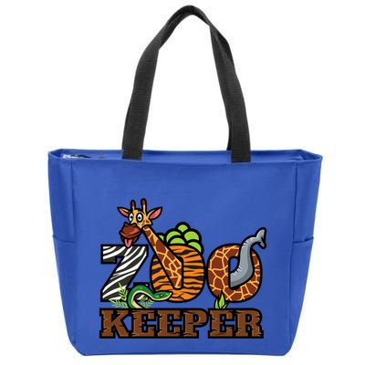 Zoo Keeper Funny Jungle Safari Animal Lover Gift Meaningful Gift Zip Tote Bag