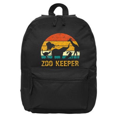Zoo Keeper Funny Halloween Costume 16 in Basic Backpack