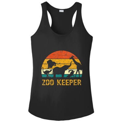 Zoo Keeper Funny Halloween Costume Ladies PosiCharge Competitor Racerback Tank