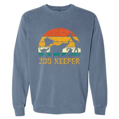 Zoo Keeper Funny Halloween Costume Garment-Dyed Sweatshirt