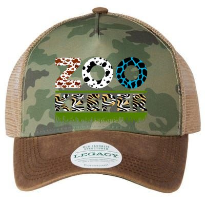 Zoo Keeperfunny Gift For Zoo Keeper Legacy Tie Dye Trucker Hat