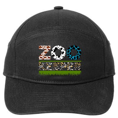Zoo Keeperfunny Gift For Zoo Keeper 7-Panel Snapback Hat
