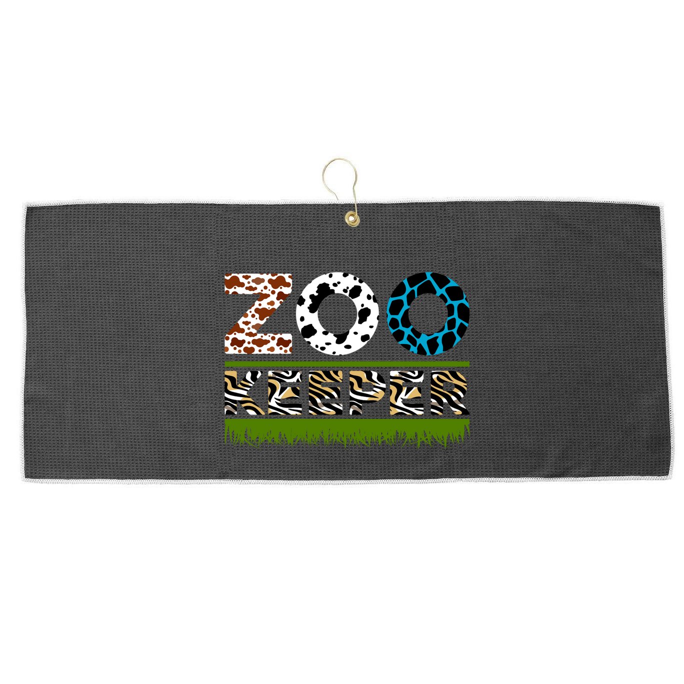 Zoo Keeperfunny Gift For Zoo Keeper Large Microfiber Waffle Golf Towel