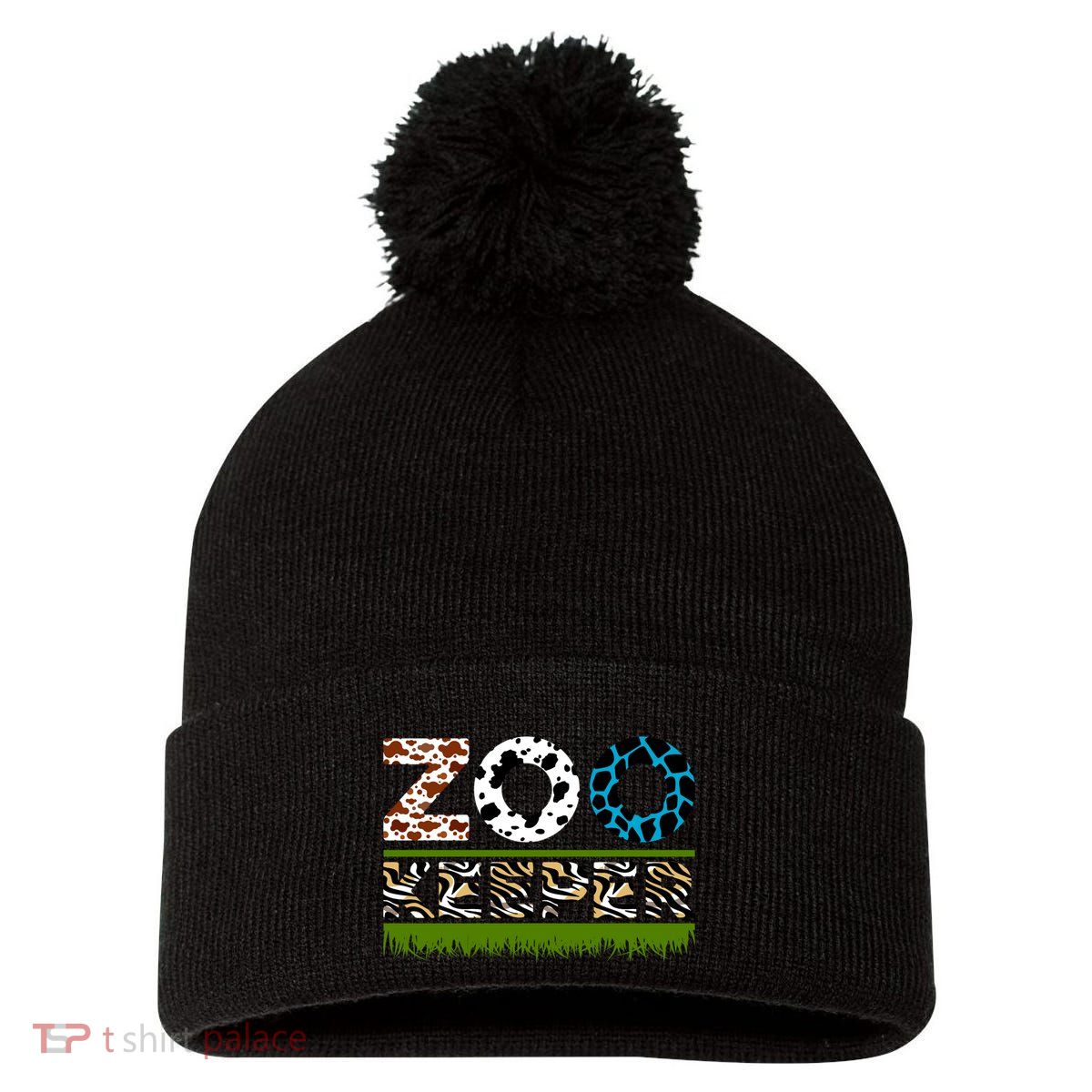Zoo Keeperfunny Gift For Zoo Keeper Pom Pom 12in Knit Beanie