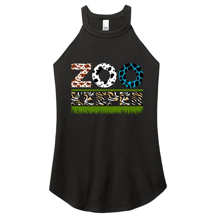 Zoo Keeperfunny Gift For Zoo Keeper Women's Perfect Tri Rocker Tank