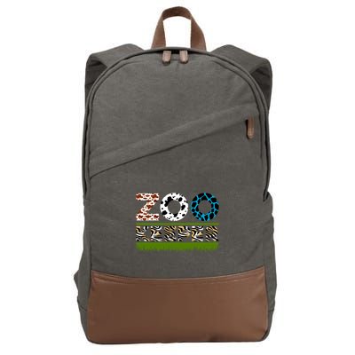 Zoo Keeperfunny Gift For Zoo Keeper Cotton Canvas Backpack
