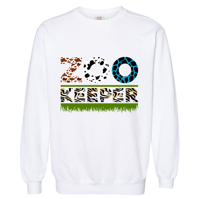 Zoo Keeperfunny Gift For Zoo Keeper Garment-Dyed Sweatshirt