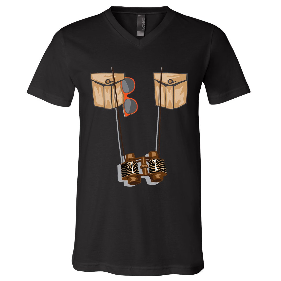 Zoo Keeper Halloween Costume DIY Jungle Safari Explorer Gift V-Neck T-Shirt