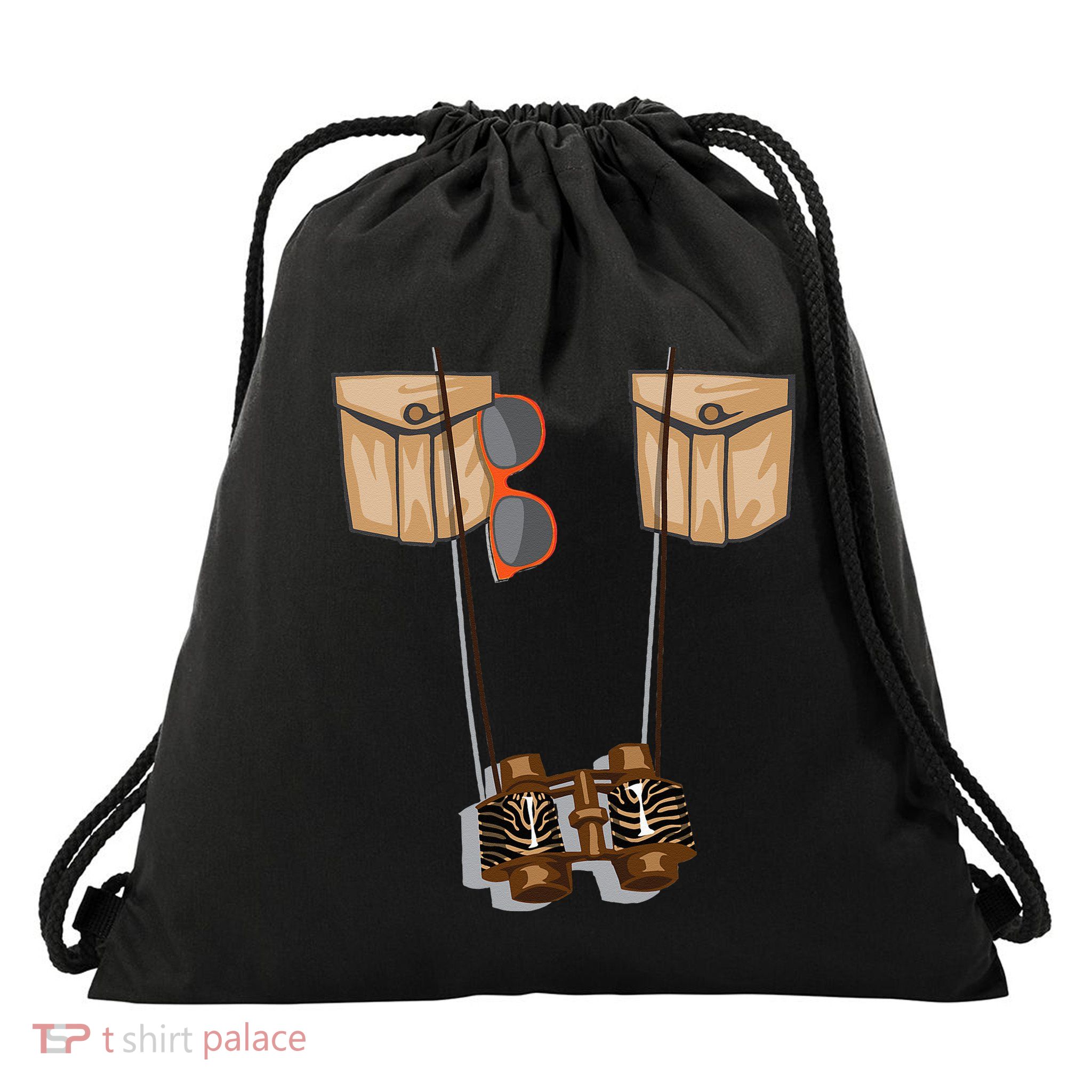 Zoo Keeper Halloween Costume DIY Jungle Safari Explorer Gift Drawstring Bag