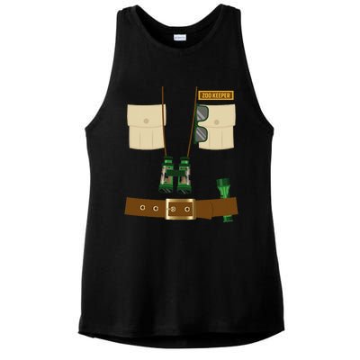 Zoo Keeper Halloween Costume DIY Gift Jungle Safari Explorer Ladies PosiCharge Tri-Blend Wicking Tank