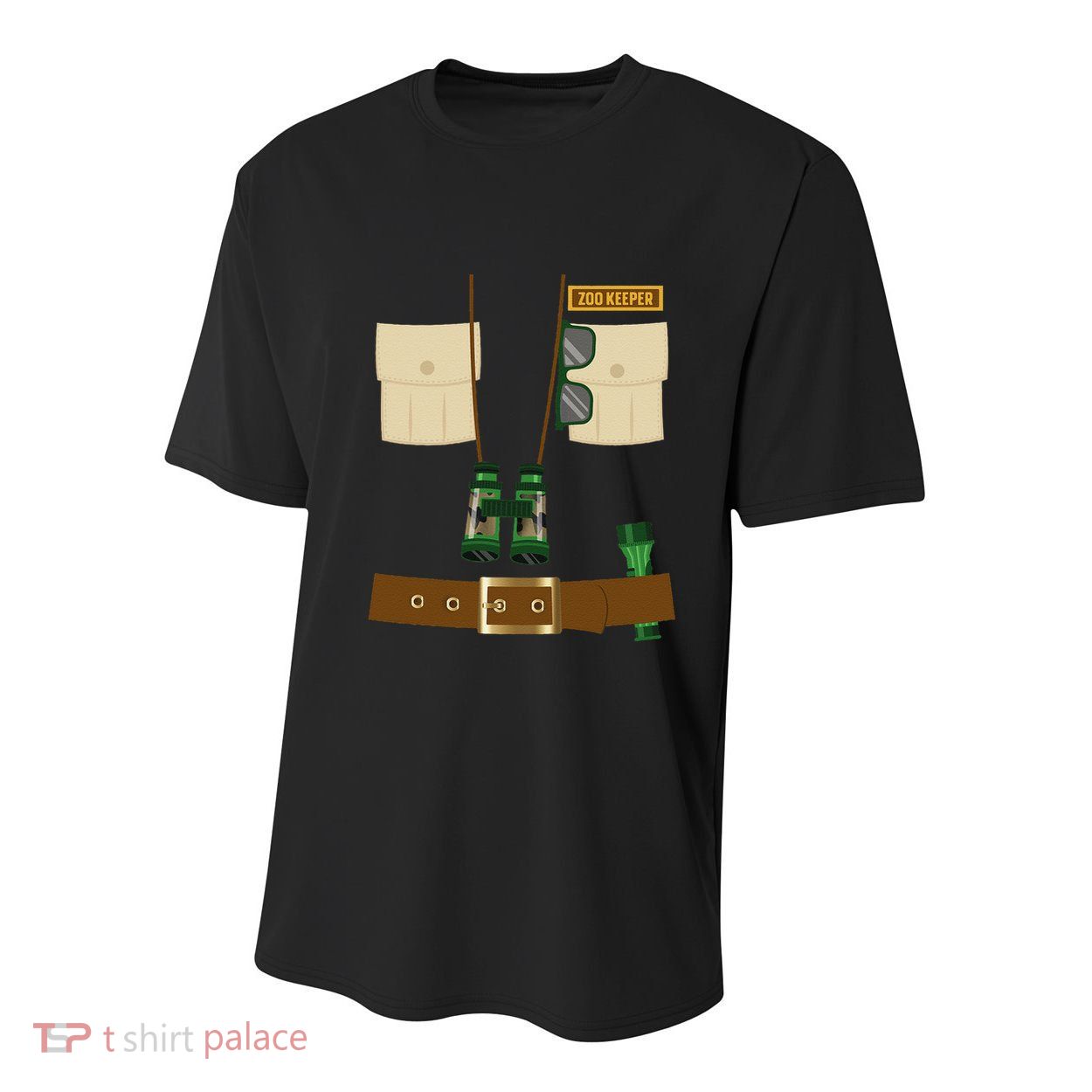 Zoo Keeper Halloween Costume DIY Gift Jungle Safari Explorer Youth Performance Sprint T-Shirt