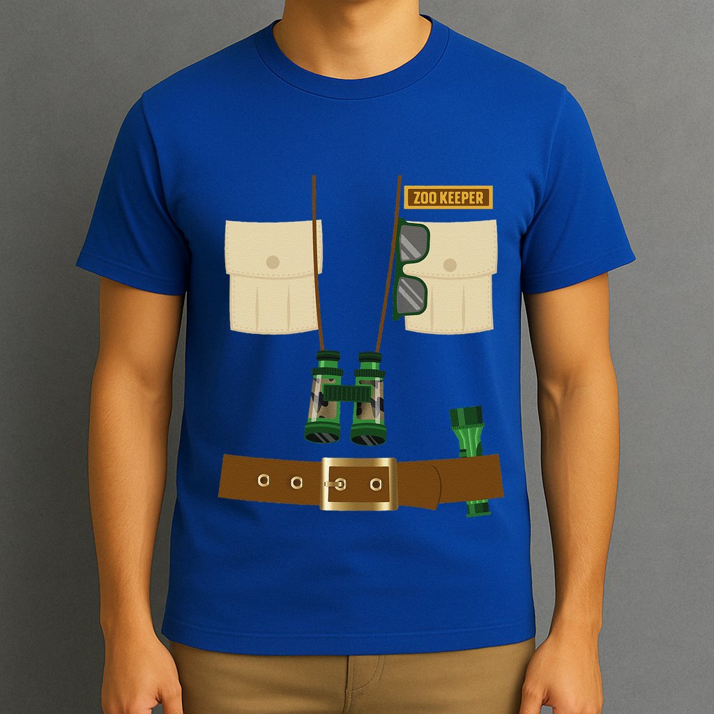 Zoo Keeper Halloween Costume DIY Gift Jungle Safari Explorer T-Shirt