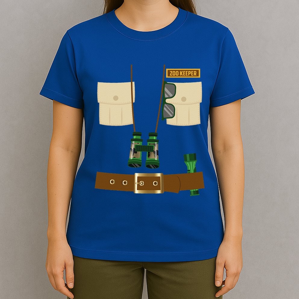Zoo Keeper Halloween Costume DIY Gift Jungle Safari Explorer T-Shirt