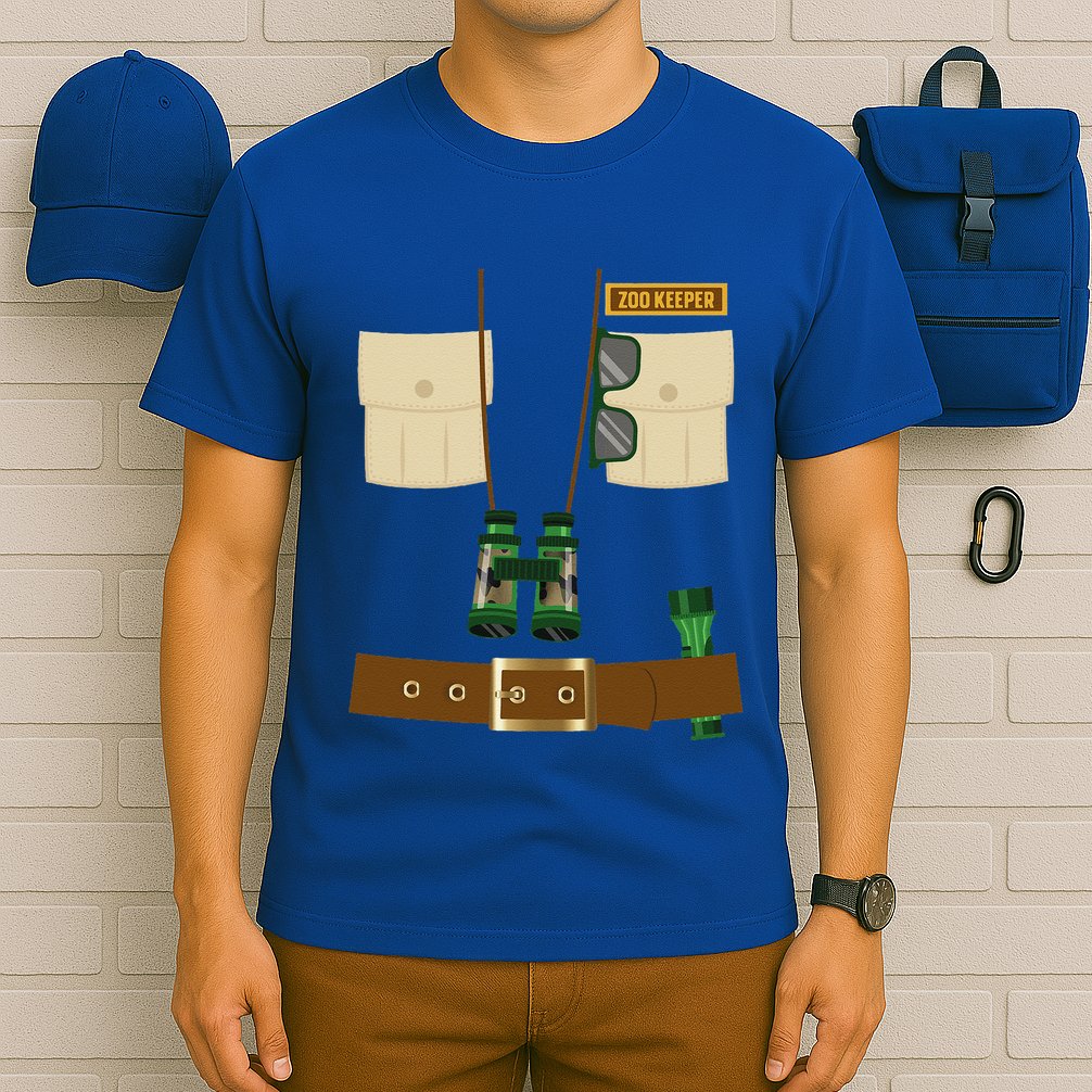 Zoo Keeper Halloween Costume DIY Gift Jungle Safari Explorer T-Shirt