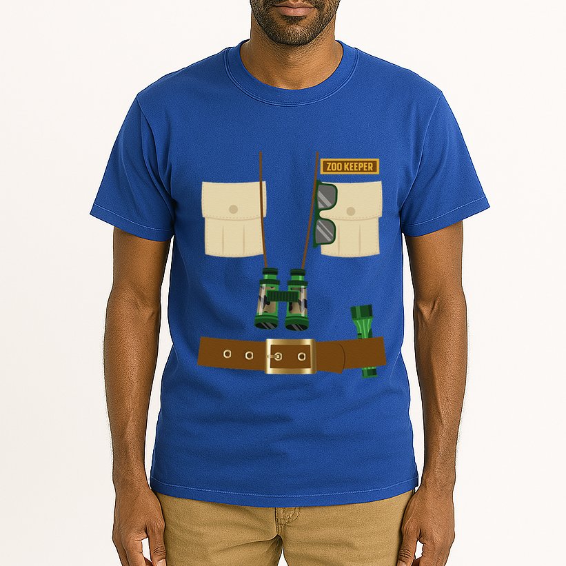 Zoo Keeper Halloween Costume DIY Gift Jungle Safari Explorer Tall T-Shirt