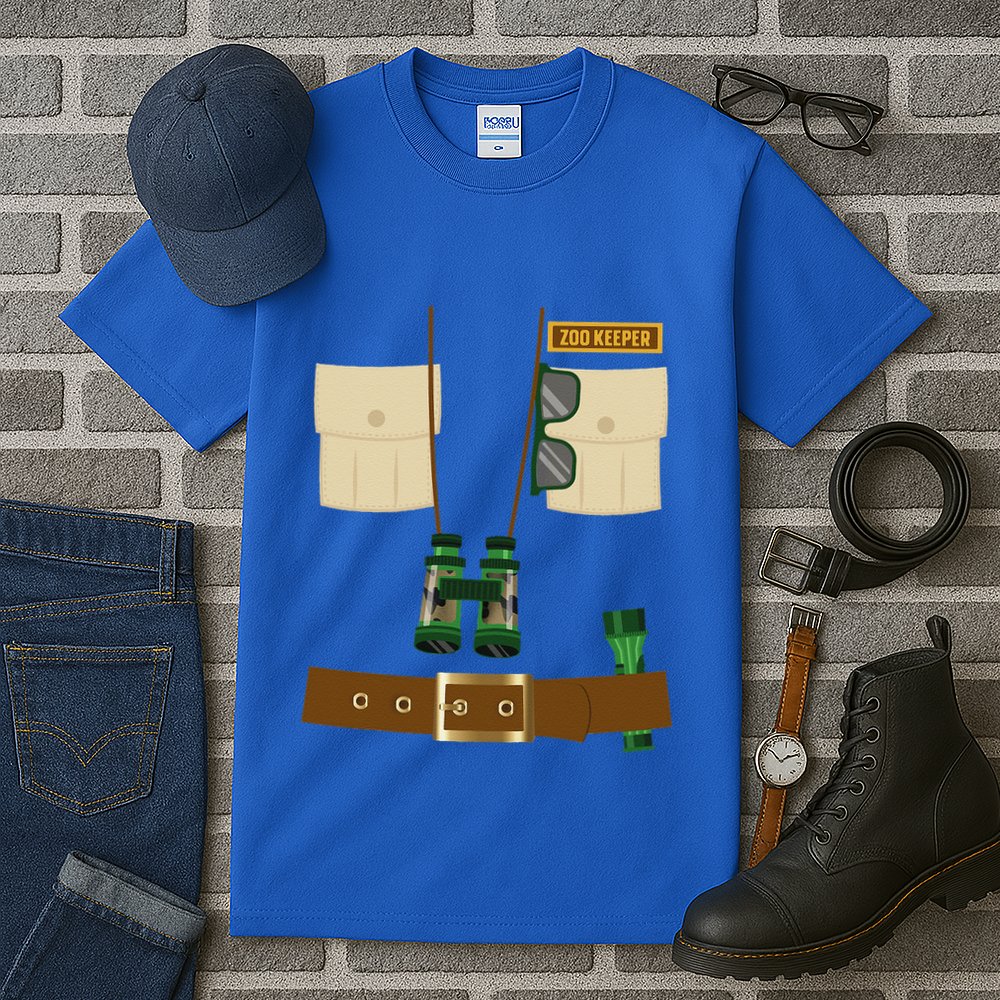Zoo Keeper Halloween Costume DIY Gift Jungle Safari Explorer Tall T-Shirt