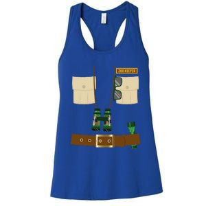 Zoo Keeper Halloween Costume DIY Gift Jungle Safari Explorer Women's Racerback Tank