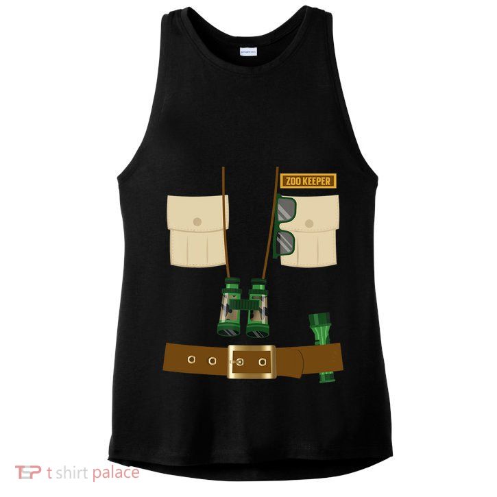 Zoo Keeper Halloween Costume Diy Gift Jungle Safari Explorer Gift Ladies PosiCharge Tri-Blend Wicking Tank
