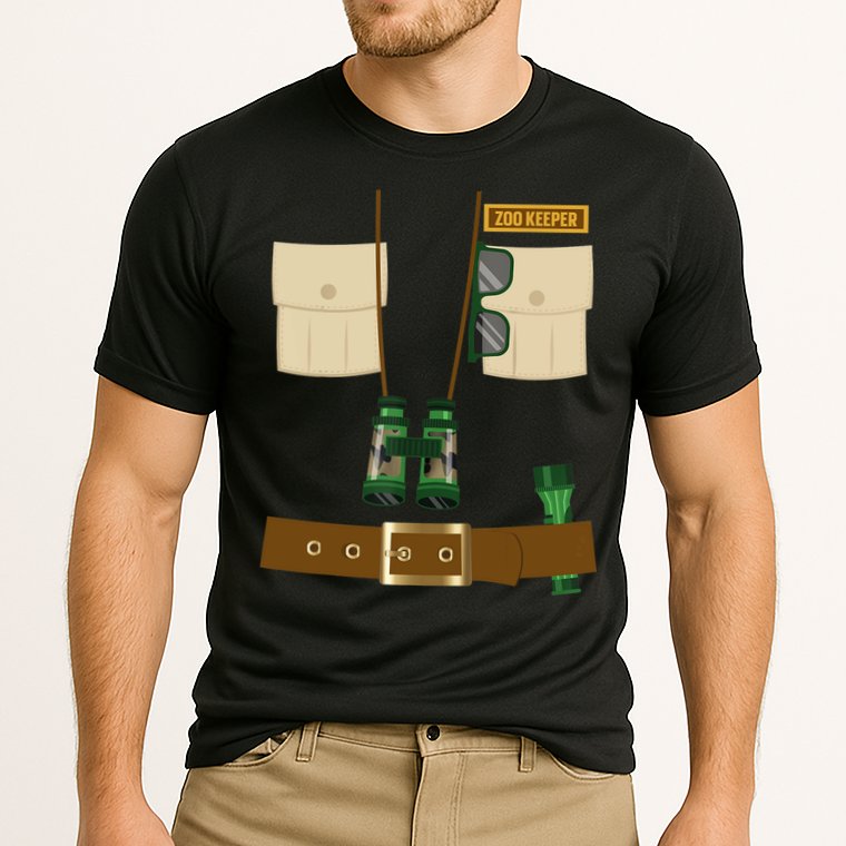 Zoo Keeper Halloween Costume Diy Gift Jungle Safari Explorer Gift Cooling Performance Crew T-Shirt