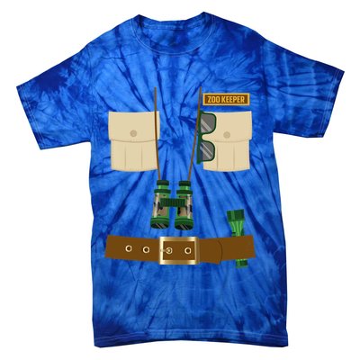 Zoo Keeper Halloween Costume Diy Gift Jungle Safari Explorer Gift Tie-Dye T-Shirt