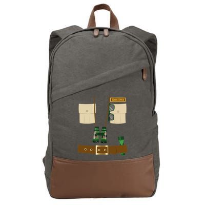 Zoo Keeper Halloween Costume Diy Gift Jungle Safari Explorer Gift Cotton Canvas Backpack
