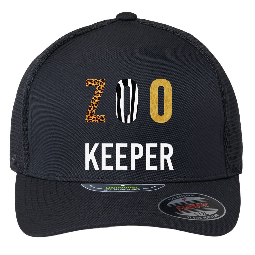 Zoo Keeper Halloween Flexfit Unipanel Trucker Cap