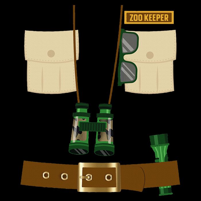 Zoo Keeper Halloween Costume Diy Gift Jungle Safari Explorer Flat Bill Trucker Hat
