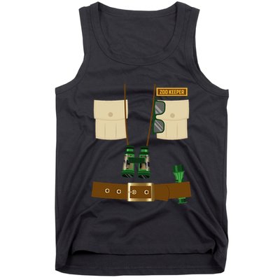 Zoo Keeper Halloween Costume Diy Gift Jungle Safari Explorer Tank Top