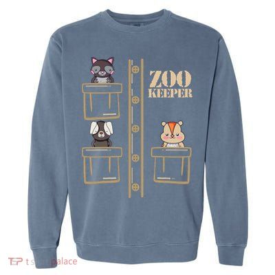 Zoo Keeper Halloween Safari Adult Men Women Costume Garment-Dyed Sweatshirt