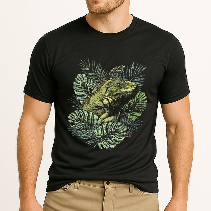 Zoo Keeper Lizard Lover Gift Iguana Cooling Performance Crew T-Shirt