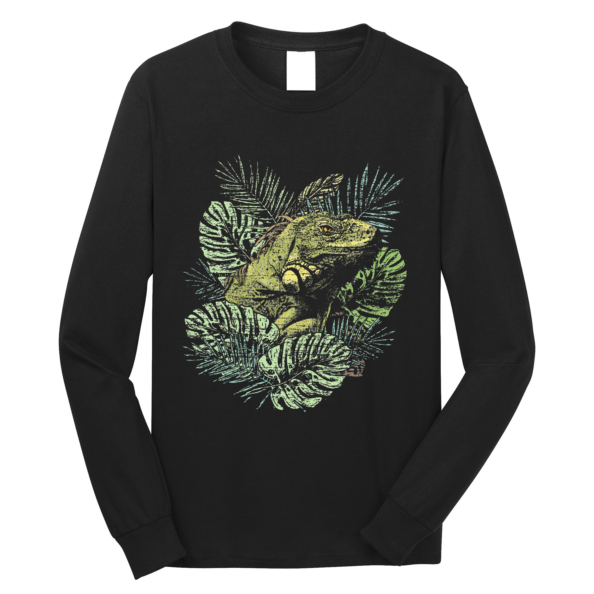 Zoo Keeper Lizard Lover Gift Iguana Long Sleeve Shirt
