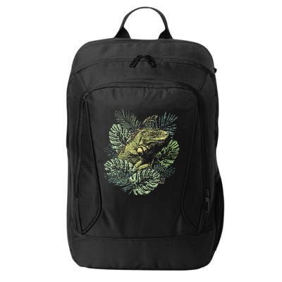 Zoo Keeper Lizard Lover Gift Iguana City Backpack