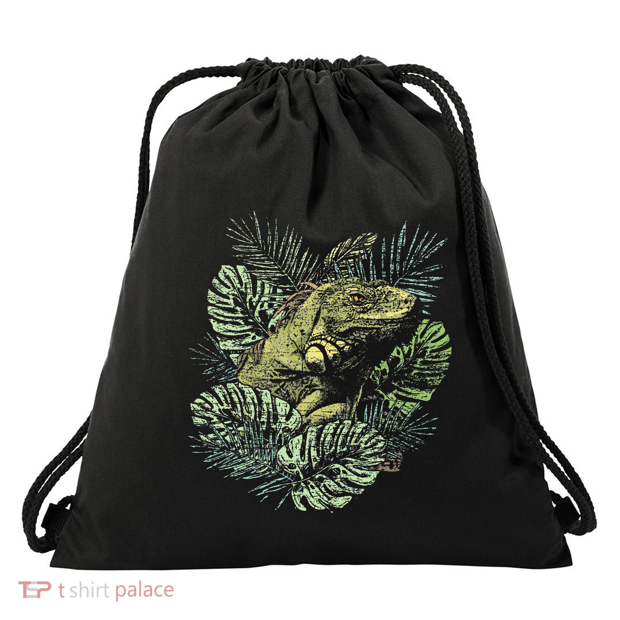 Zoo Keeper Lizard Lover Gift Iguana Drawstring Bag